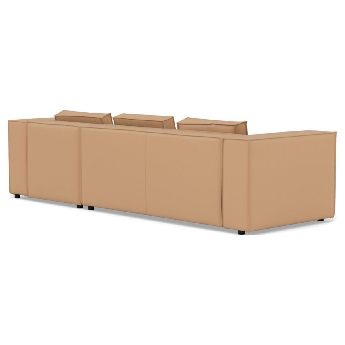 LISA DESIGN Stella - canapé d'angle droit 4 places en simili