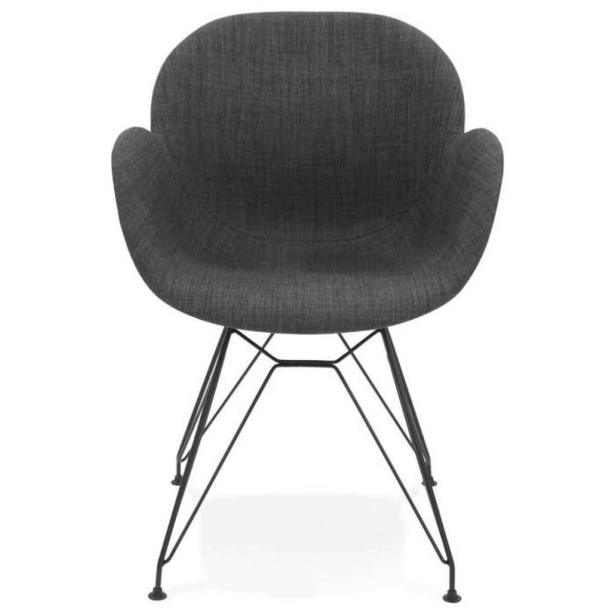 Paris Prix Fauteuil Design Tissu  Kapt  85cm Gris Foncé