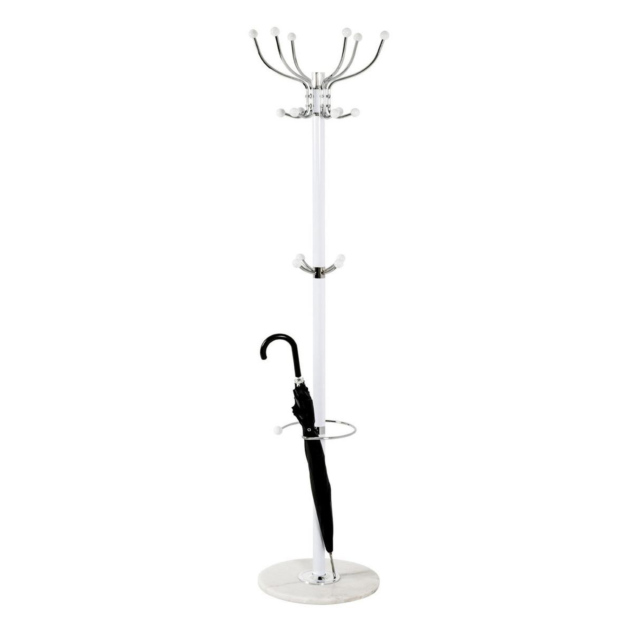 Paris Prix Porte-manteau design  vinty  176cm blanc & chrome