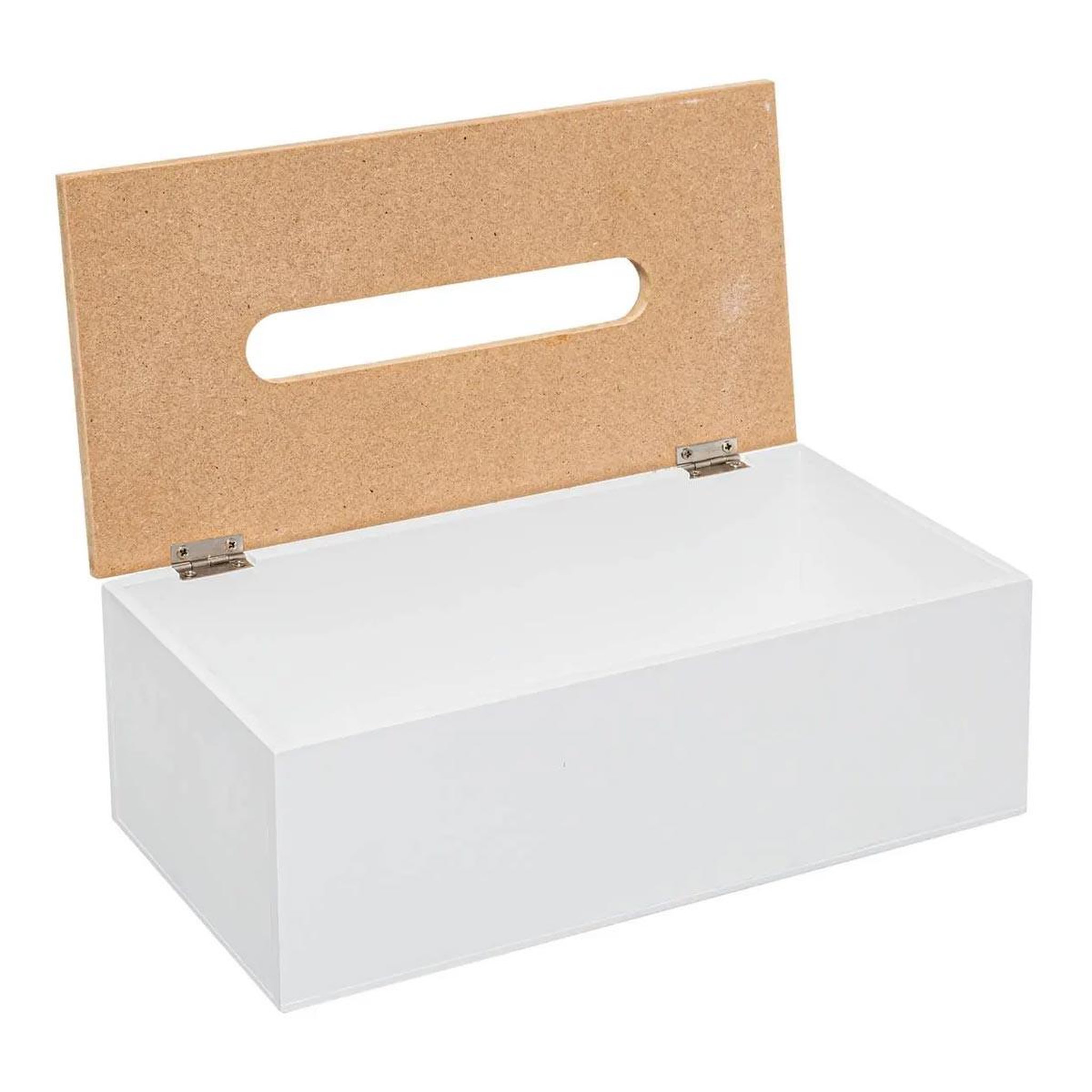 Voir la diapositive 2 : FIVE Boîte à mouchoirs déco  modern  25cm blanc