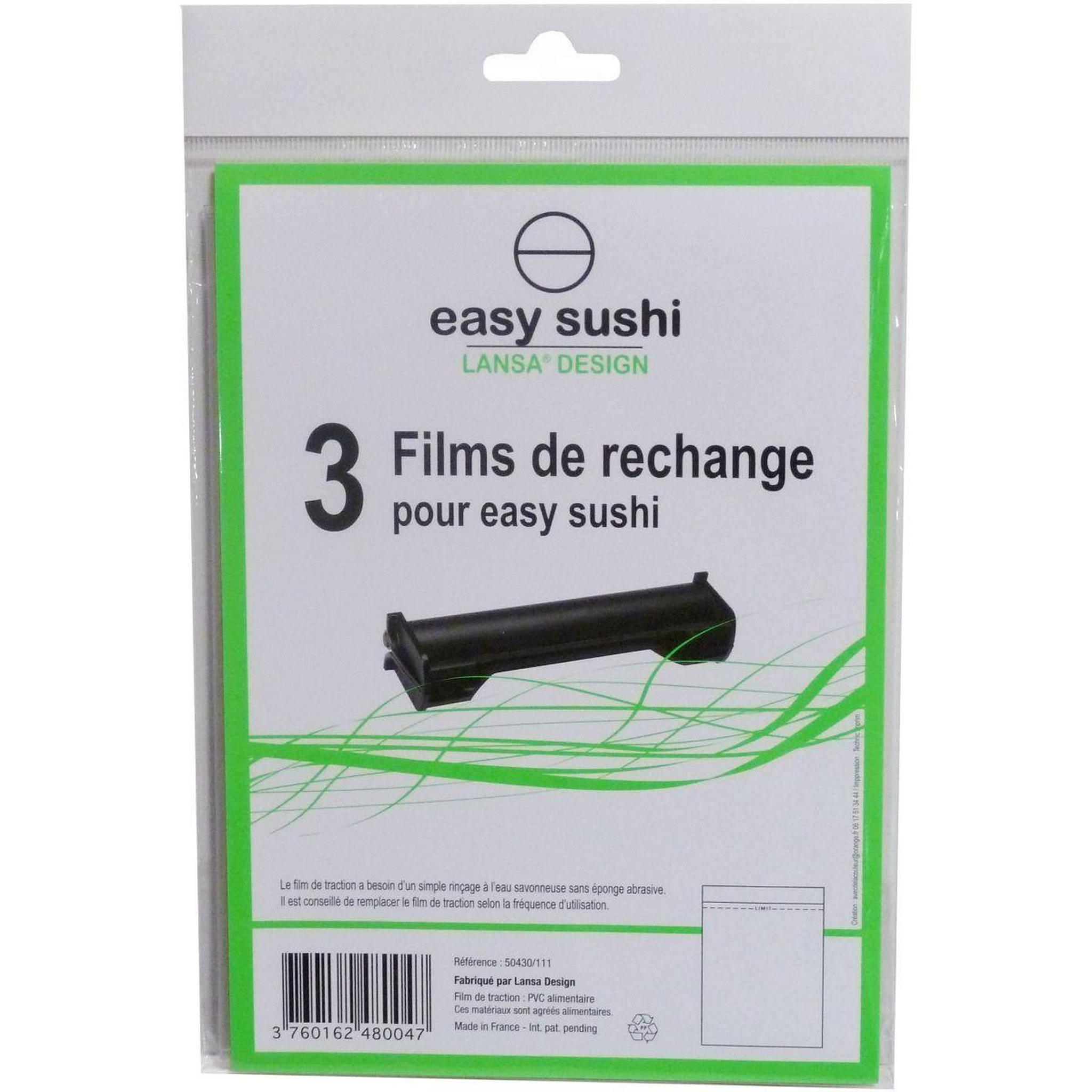 easy sushi Films de rechange de 3 films de rechange
