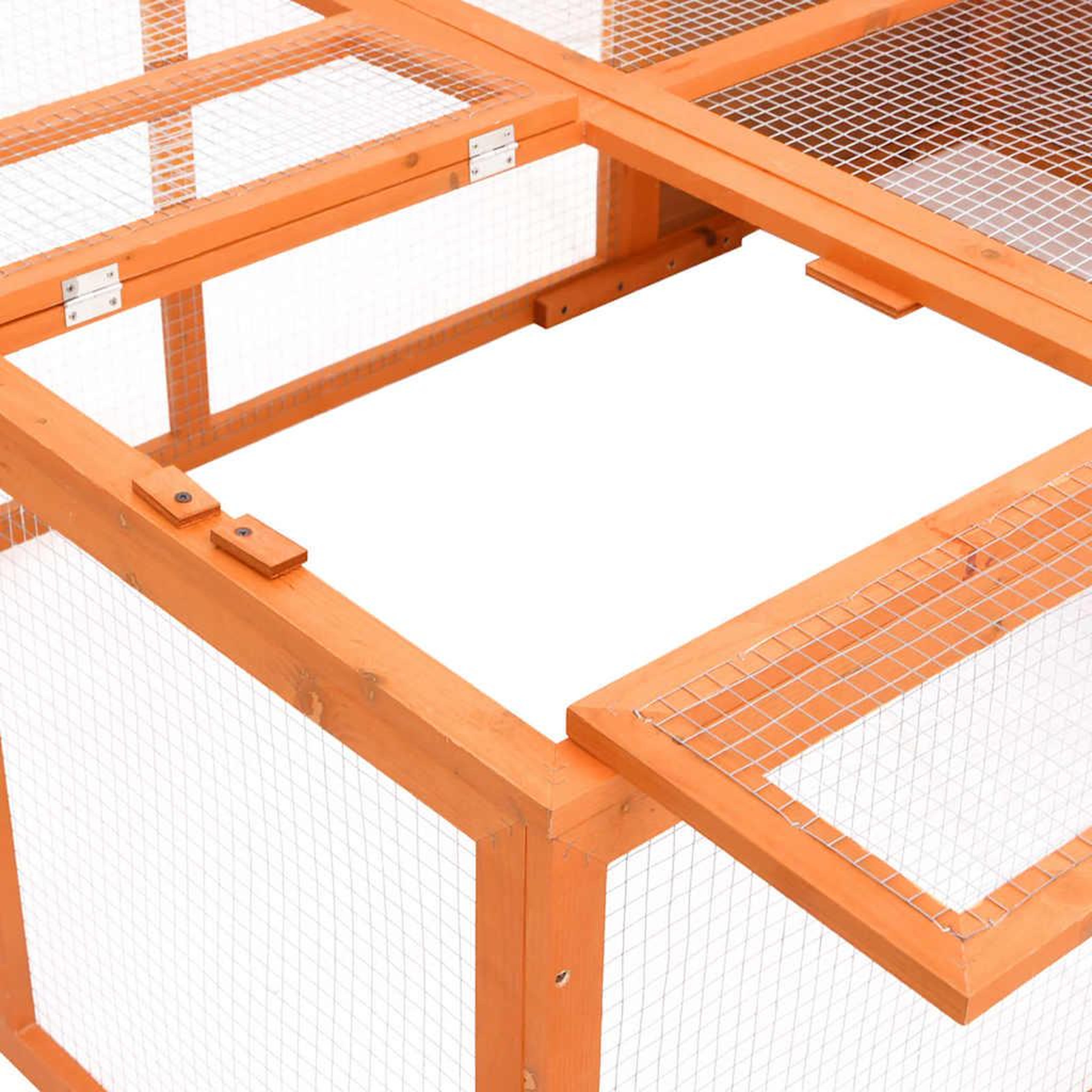 Voir la diapositive 6 : VIDAXL Cage pour animaux de jardin 150x100x50 cm Bois de sapin massif