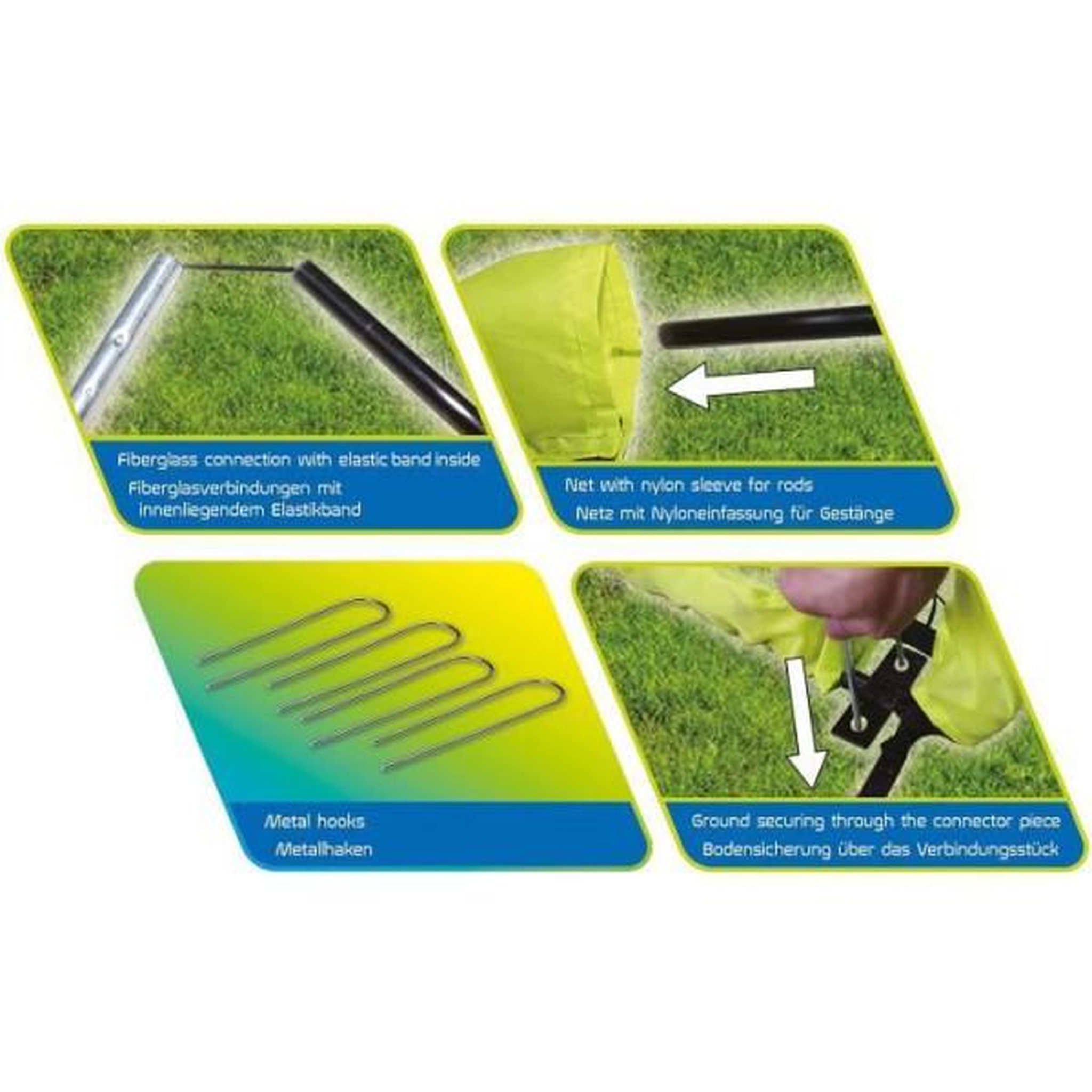 Voir la diapositive 3 : SCHILDKROT But de football - pliable - schildkröt - xl - 200 x 100 x 100 cm