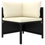Voir la diapositive 3 : VIDAXL Salon de jardin 9 pcs avec coussins Resine tressee Noir