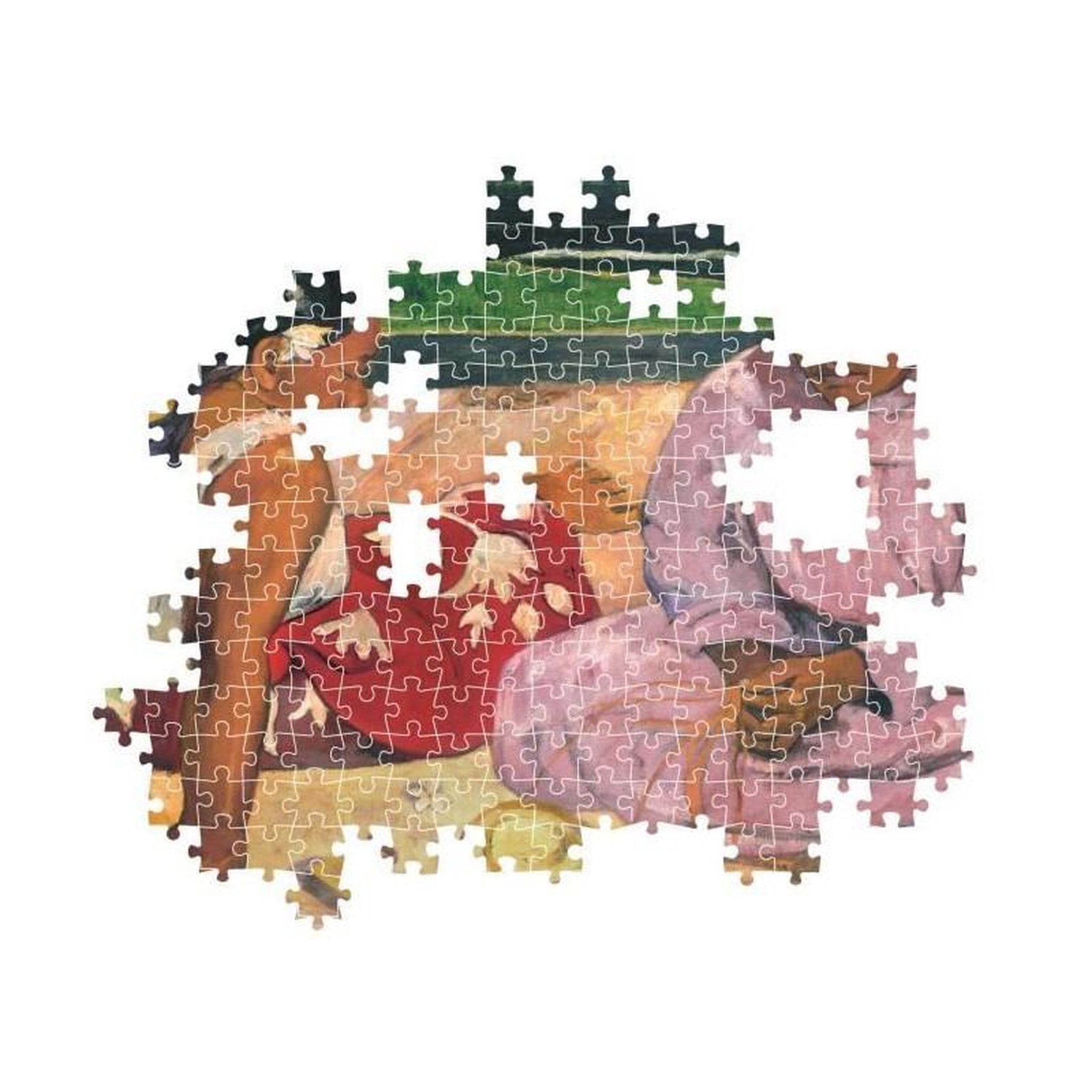 Voir la diapositive 3 : CLEMENTONI Puzzle 1000 pièces Compact Gauguin : Femmes de Tahiti – Puzzle adulte – Clementoni
