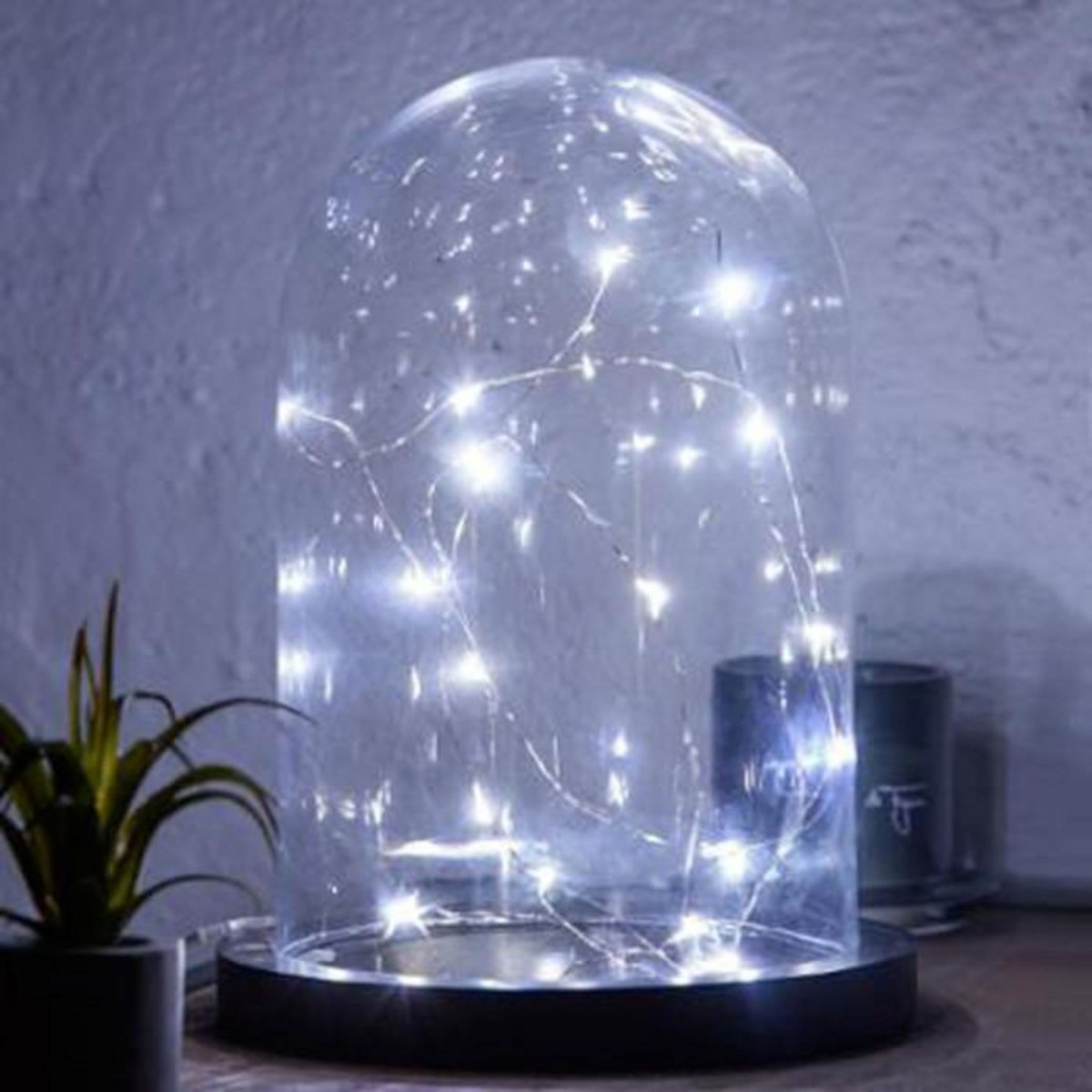 ATMOSPHERA Guirlande Lumineuse  20 Led Blanc  215cm Chrome