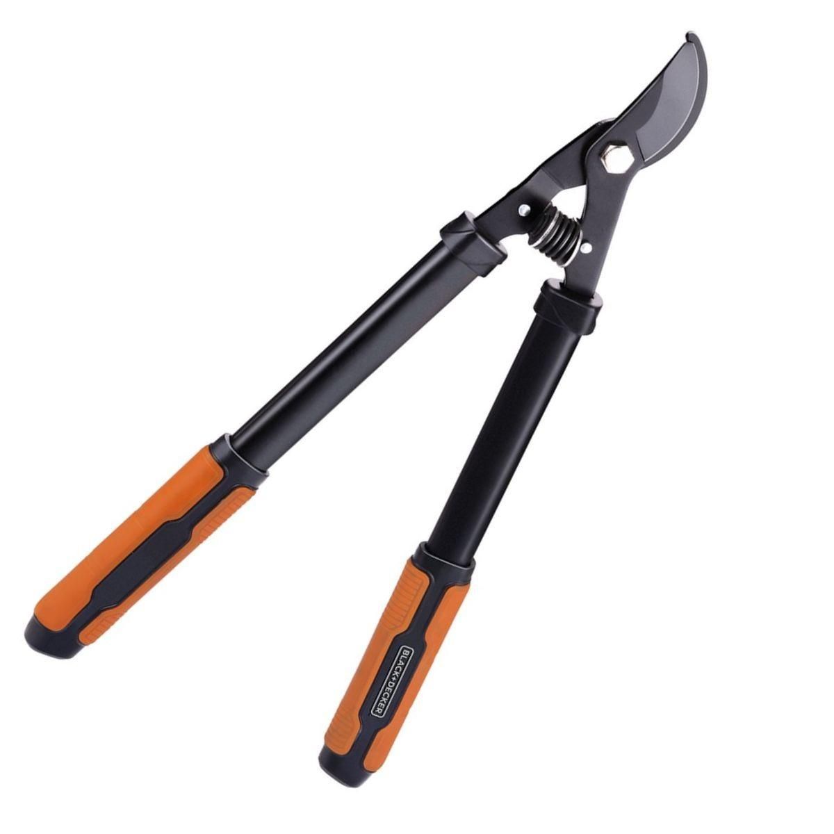 Black et Decker Pack 2 outils Coupe Branches 53,3 cm + Sécateur de Jardin 20,3 cm Outillage Jardinage Black et Decker