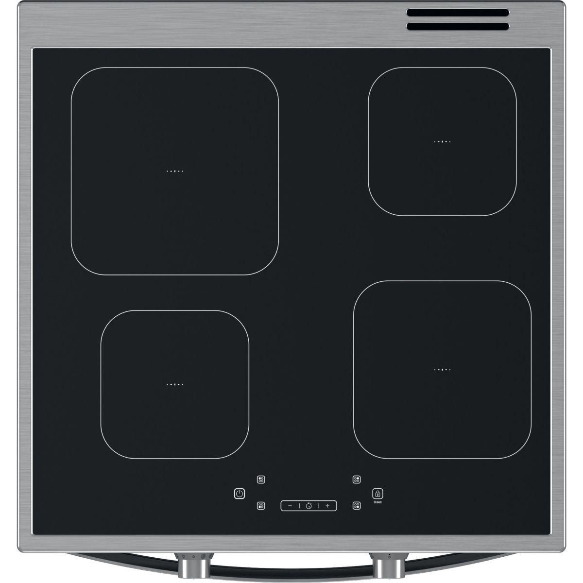 Indesit Cuisinière induction IS67IQ8CCX/FR Steam