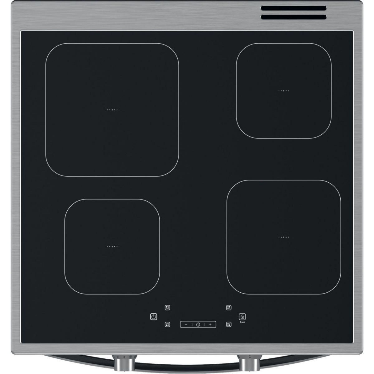Indesit Cuisinière induction IS67IQ8CCX/FR Steam