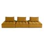 Voir la diapositive 6 : LISA DESIGN Marisol - canapé modulable droit 3 places - velours texturé