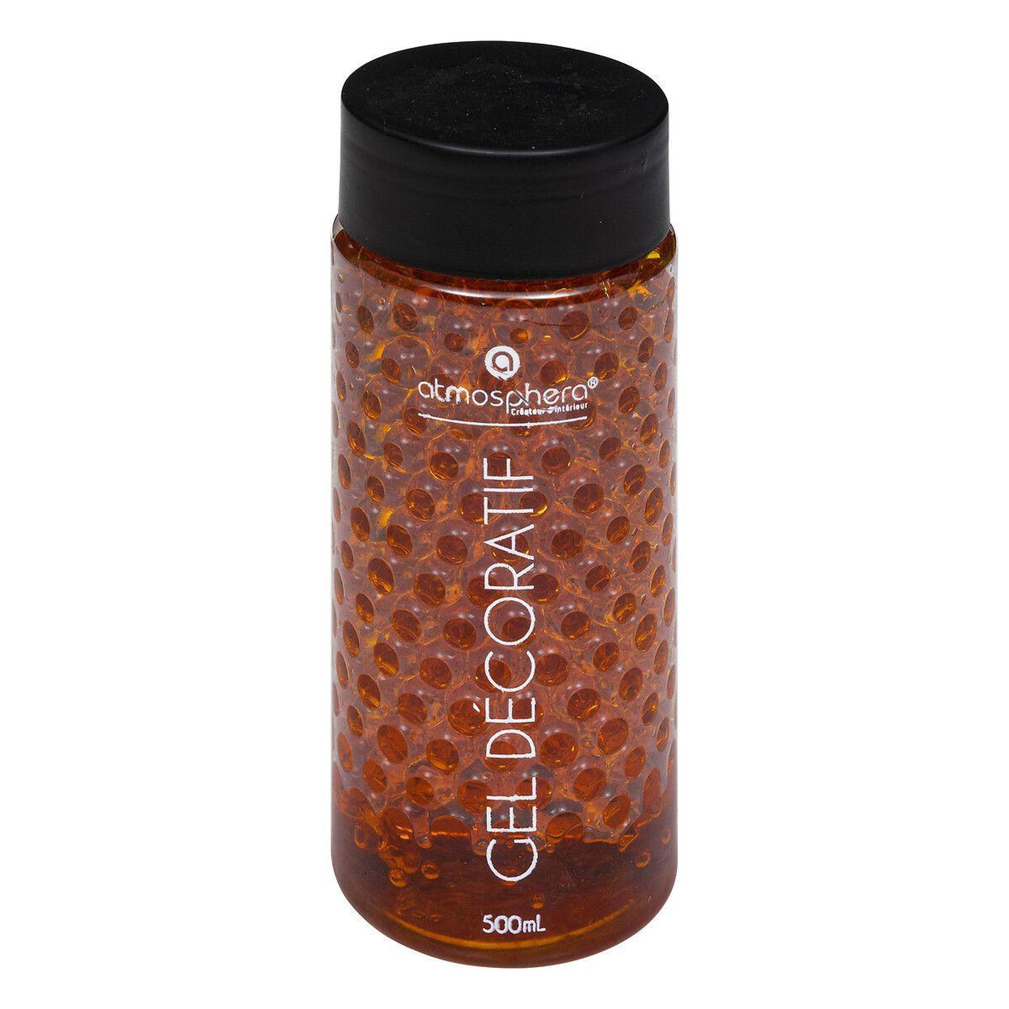 COMPTOIR DE LA BOUGIE Gel vase  crystal  500ml orange ambre