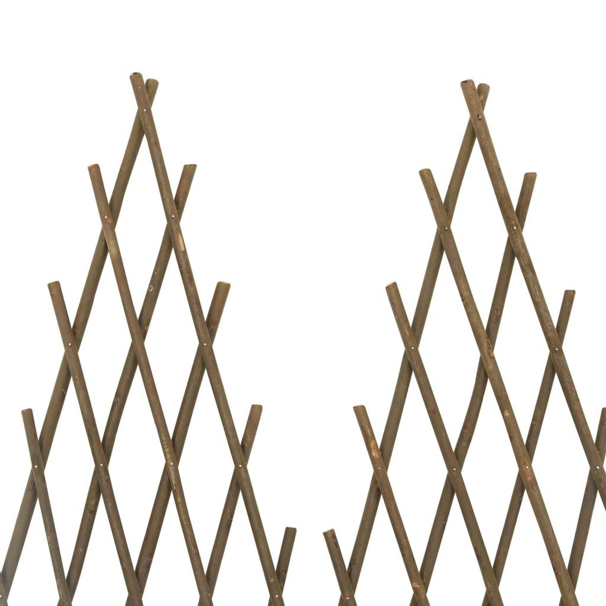 Voir la diapositive 5 : VIDAXL Clotures en treillis de jardin 5 pcs 170x75 cm Saule
