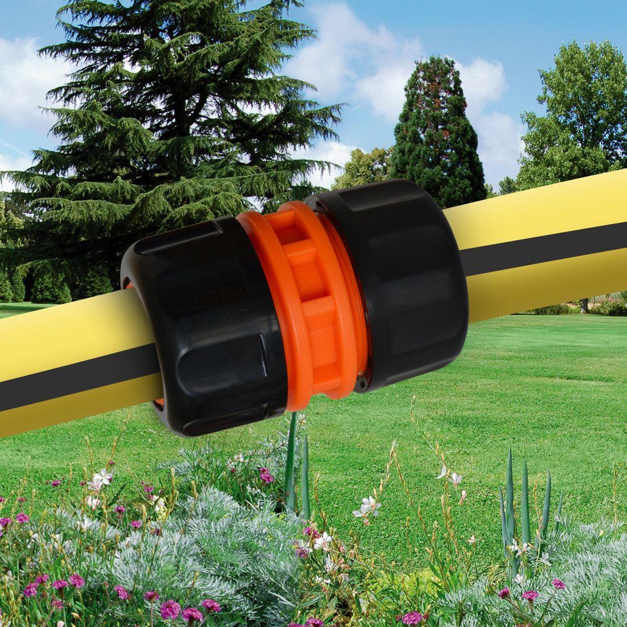 Voir la diapositive 3 : Jardibric Raccord automatique rapide 25mm plastique Jardibric