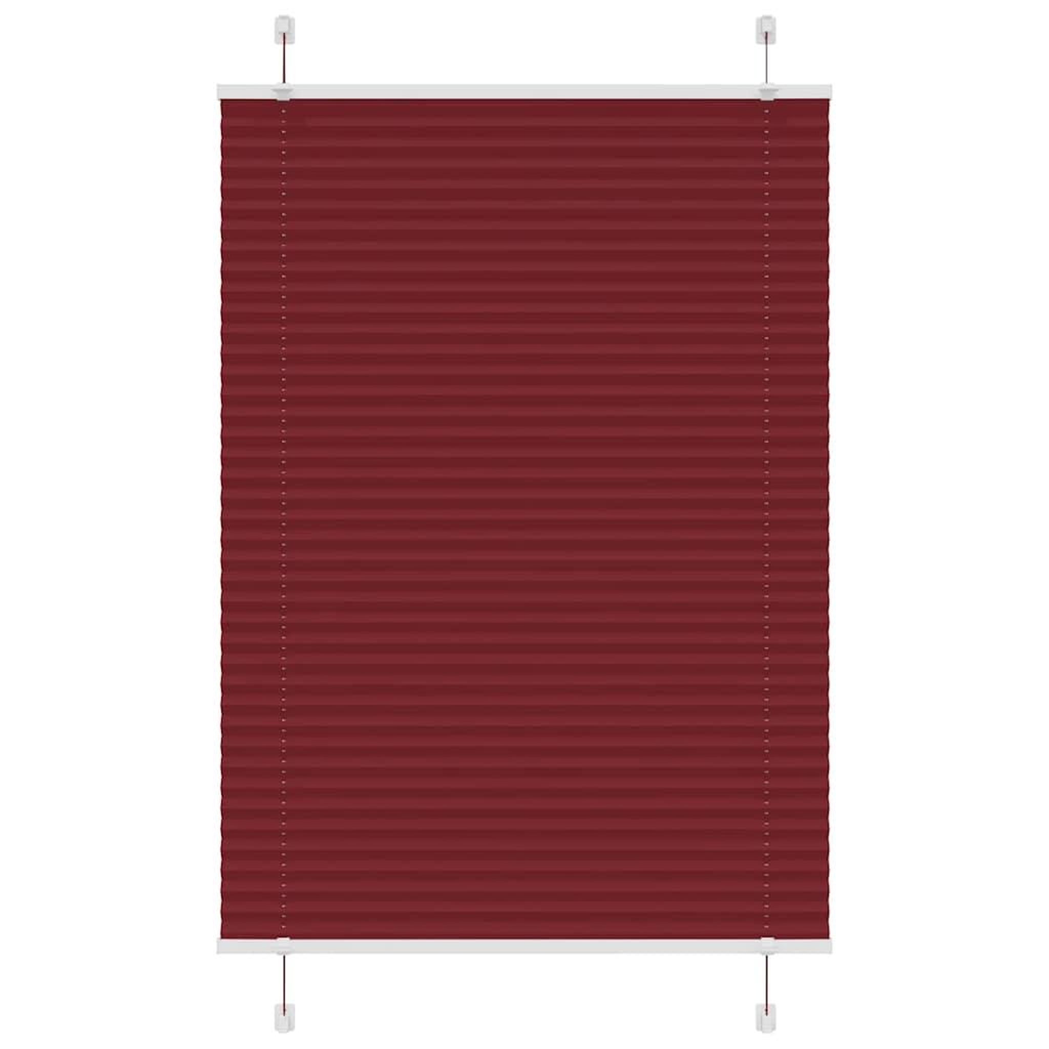 VIDAXL Store plisse rouge bordeaux 95x100 cm largeur du tissu 94,4 cm