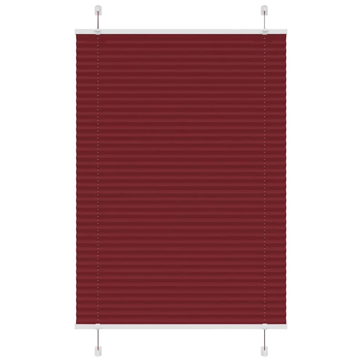 VIDAXL Store plisse rouge bordeaux 95x100 cm largeur du tissu 94,4 cm
