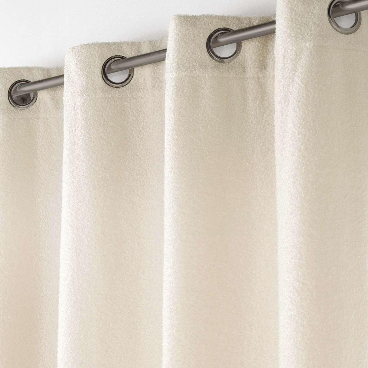 Douceur d'Intérieur Rideau à œillets BELI - Bouclette unie