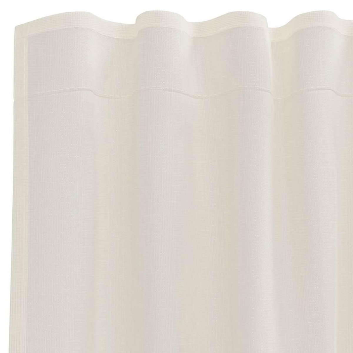 VIDAXL Rideaux en voile avec passants 2 pcs creme