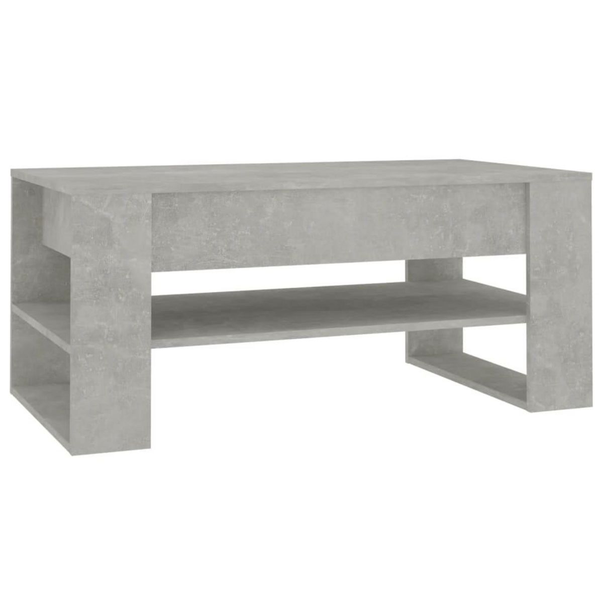 VIDAXL Table basse Gris beton 102x55x45 cm Bois d'ingenierie