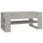 Voir la diapositive 2 : VIDAXL Table basse Gris beton 102x55x45 cm Bois d'ingenierie