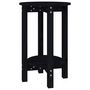 Voir la diapositive 2 : VIDAXL Table basse Noir Ø 40x60 cm Bois massif de pin
