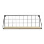 Voir la diapositive 1 : Paris Prix Étagère Murale Design  Hulka  45cm Naturel & Noir
