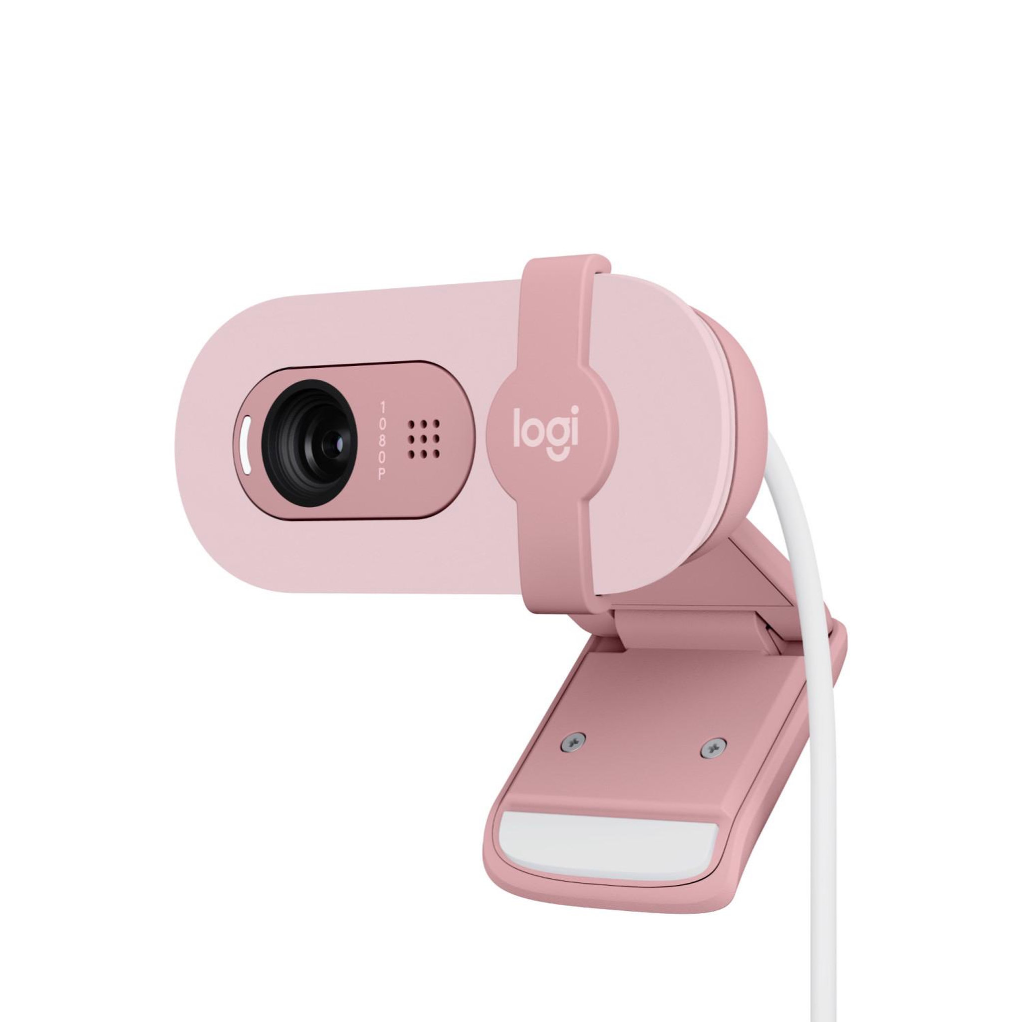 Voir la diapositive 2 : Logitech Webcam Logitech Brio 100 Full HD Rose