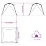 Voir la diapositive 6 : VIDAXL Tente de plage 4 personnes liberation rapide impermeable