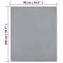 Voir la diapositive 6 : VIDAXL Draps-housses Jersey 2 pcs Gris 90x200 cm Coton