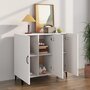Voir la diapositive 3 : VIDAXL Buffet blanc 90x34x80 cm bois d'ingenierie