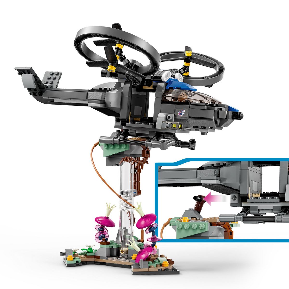 LEGO Avatar 75573 Les Montagnes Flottantes : le Secteur 26 et le Samson RDA, Jouet Figurine 