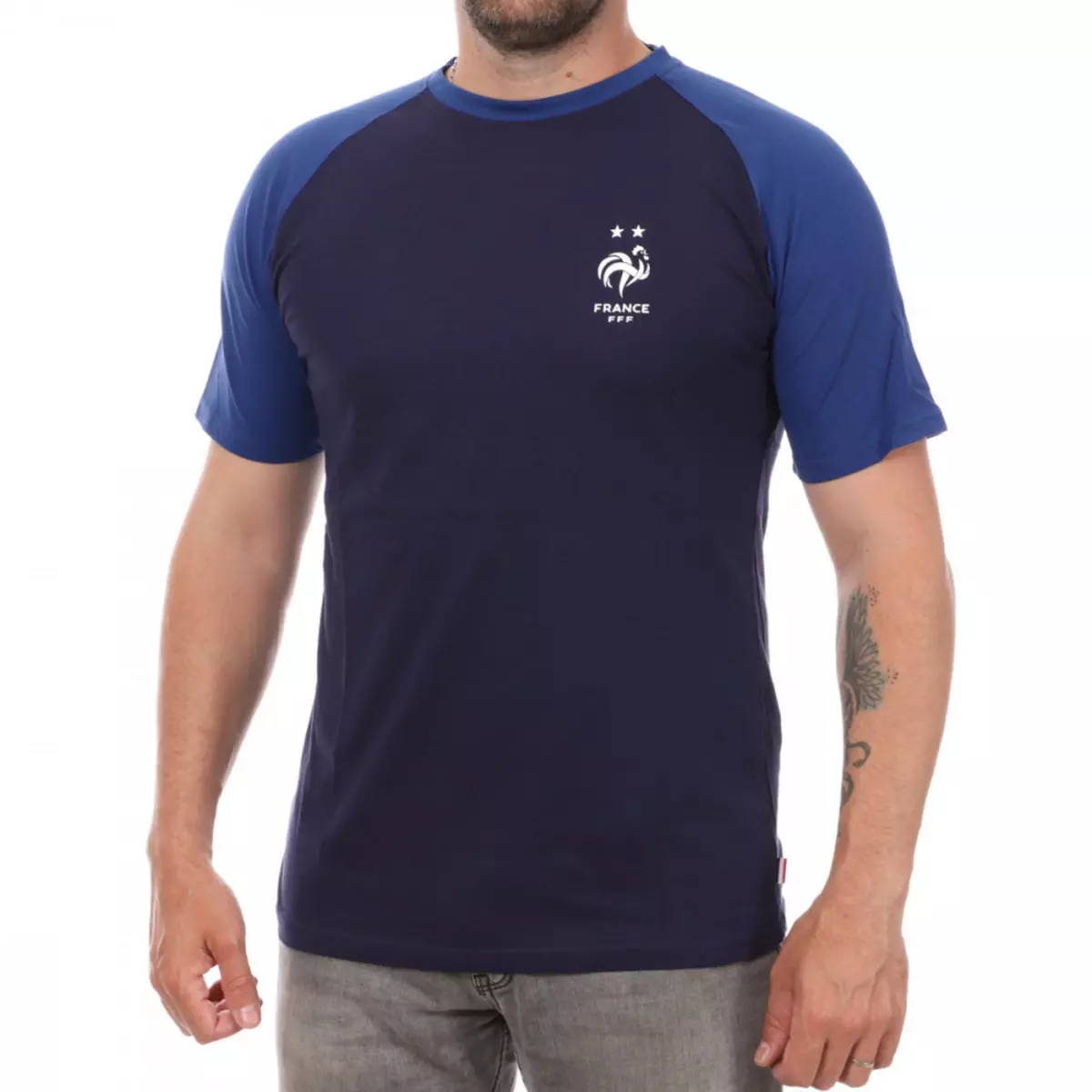 FFF T-shirt Bleu Homme FFF Generique