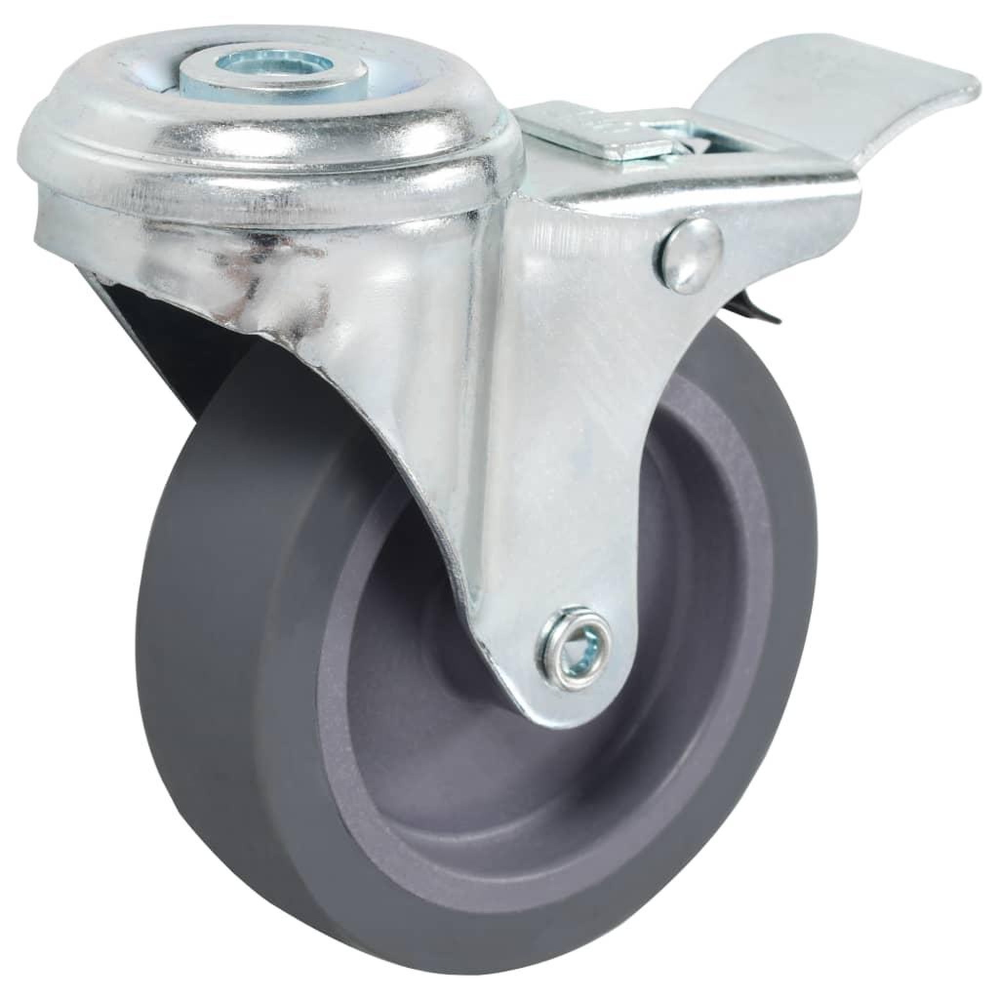 Voir la diapositive 4 : VIDAXL 24 pcs Roulettes pivotantes a trou de boulon 75 mm