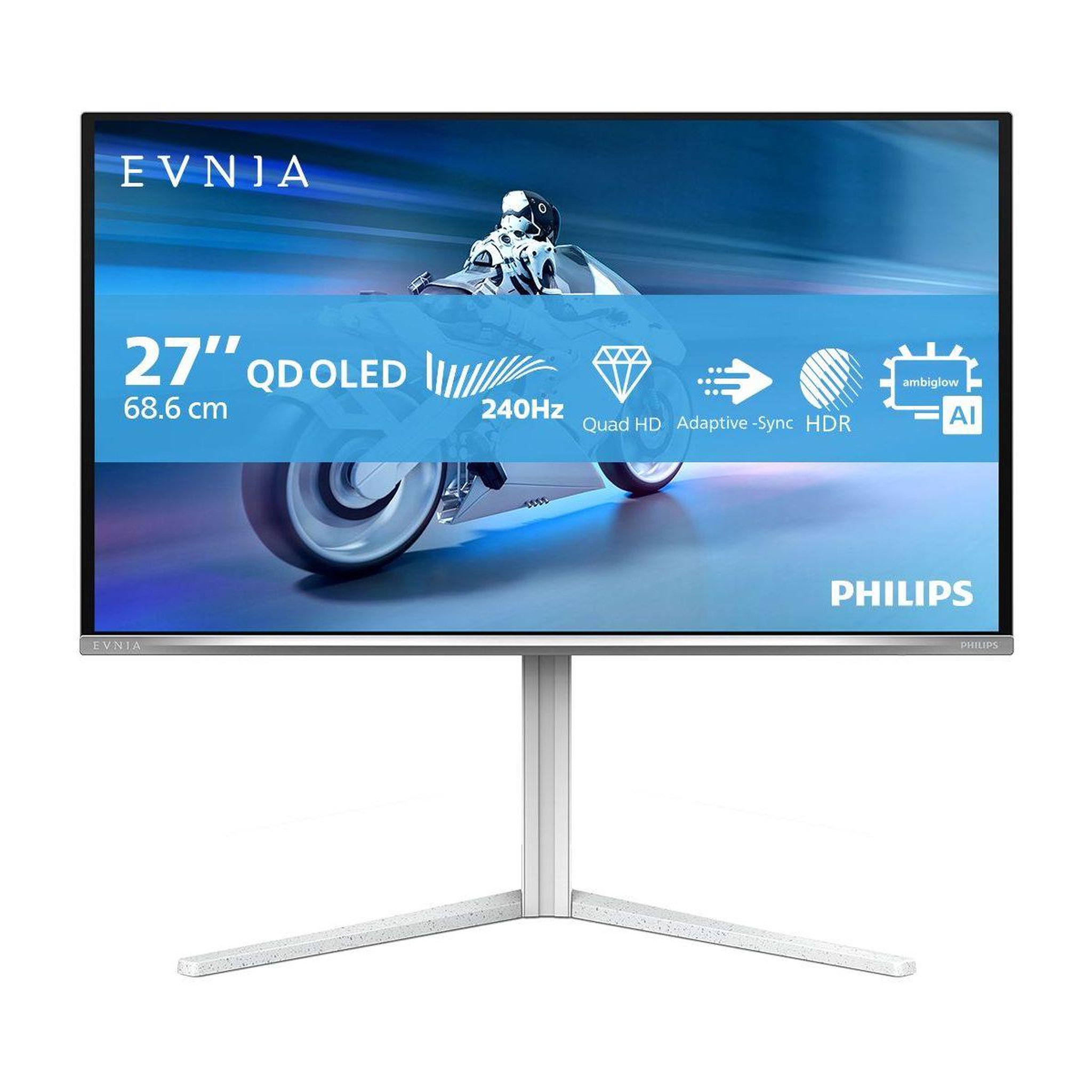 Voir la diapositive 1 : Philips Ecran PC Gamer Evnia 27M2N6501L 27  QHD 240Hz QD-OLED HDR10 G-Sync Ambiglow