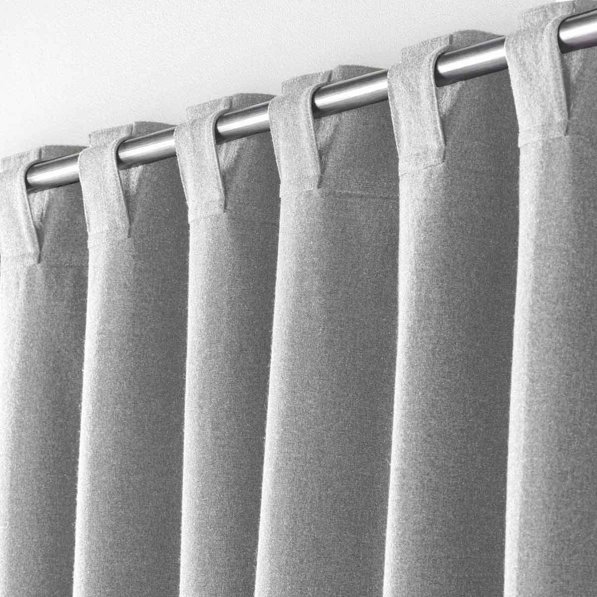 Voir la diapositive 3 : Douceur d'Intérieur Rideau à passants  mistraline  140x240cm gris chiné