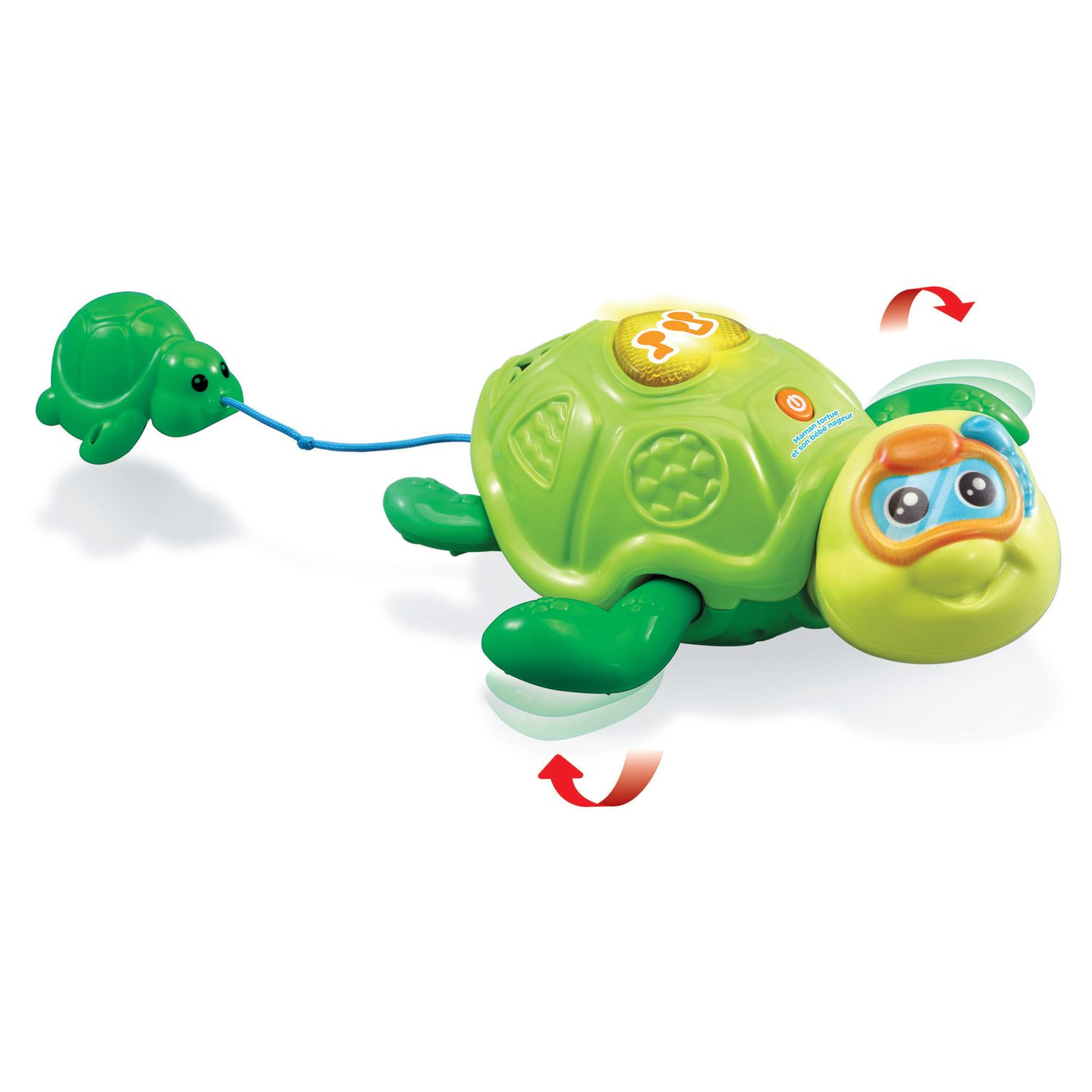 Voir la diapositive 1 : VTECH BABY Maman tortue et son bébé nageur