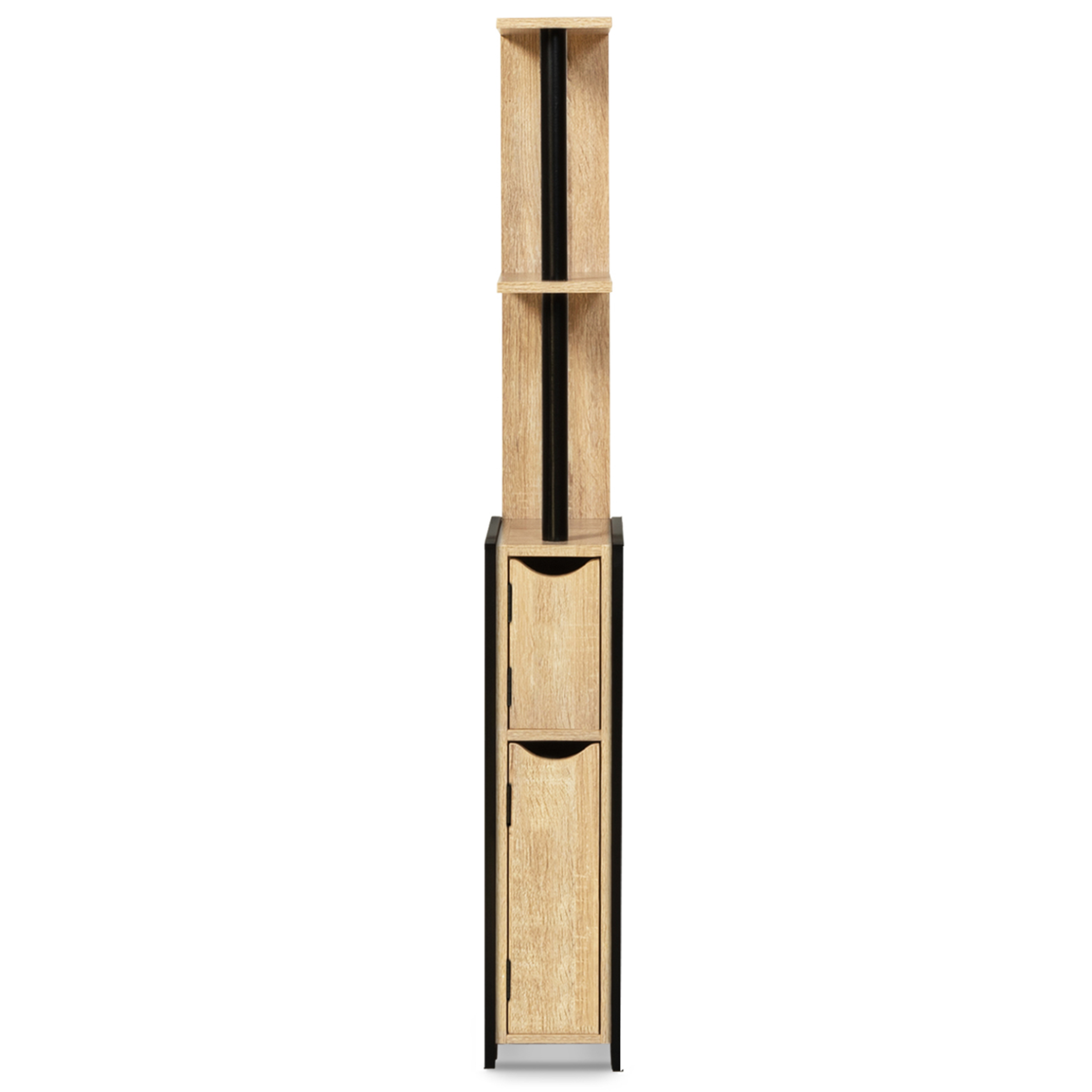 Voir la diapositive 5 : ID MARKET Meuble wc 2 portes detroit avec étagères design industriel
