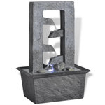 VIDAXL Fontaine d'interieur avec lumiere LED Poly-resine