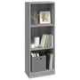 Voir la diapositive 4 : VIDAXL Bibliotheque 3 niveaux Sonoma gris 40x24x109 cm