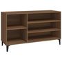 Voir la diapositive 2 : VIDAXL Armoire a chaussures Chene marron 102x36x60cm Bois d'ingenierie