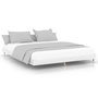 Voir la diapositive 2 : VIDAXL Cadre de lit sans matelas blanc brillant 140x200 cm