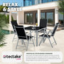 Voir la diapositive 4 : tectake Salon de jardin aluminium 4 places