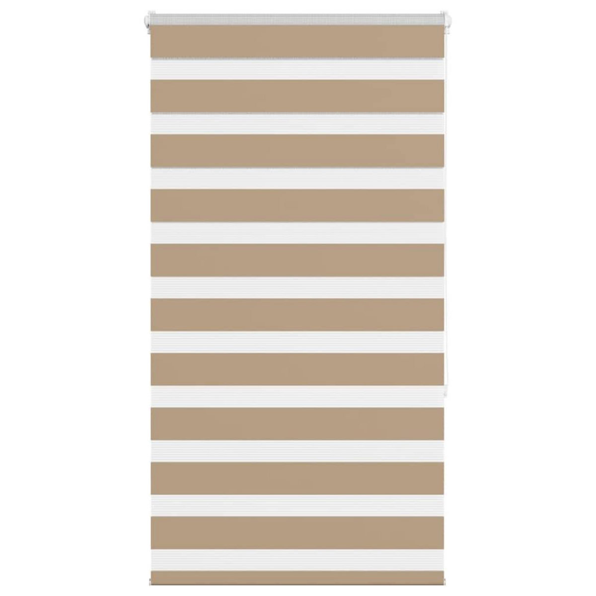 VIDAXL Store zebre marron sable largeur du tissu 80,9 cm polyester