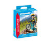 Voir la diapositive 1 : PLAYMOBIL 71756 Cycliste avec vtt et souche d'arbre