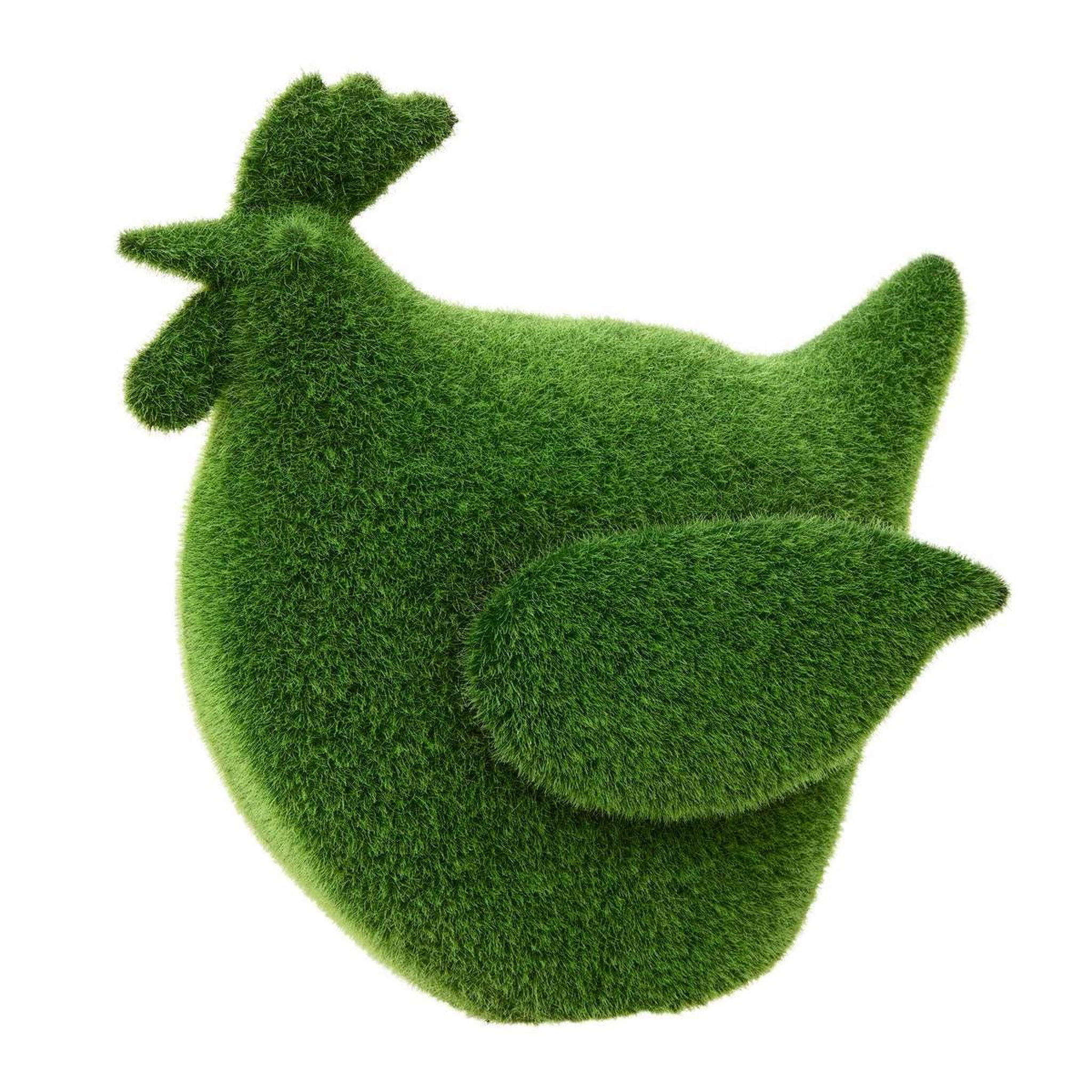 ATMOSPHERA Poule déco extérieur  grass  25cm vert