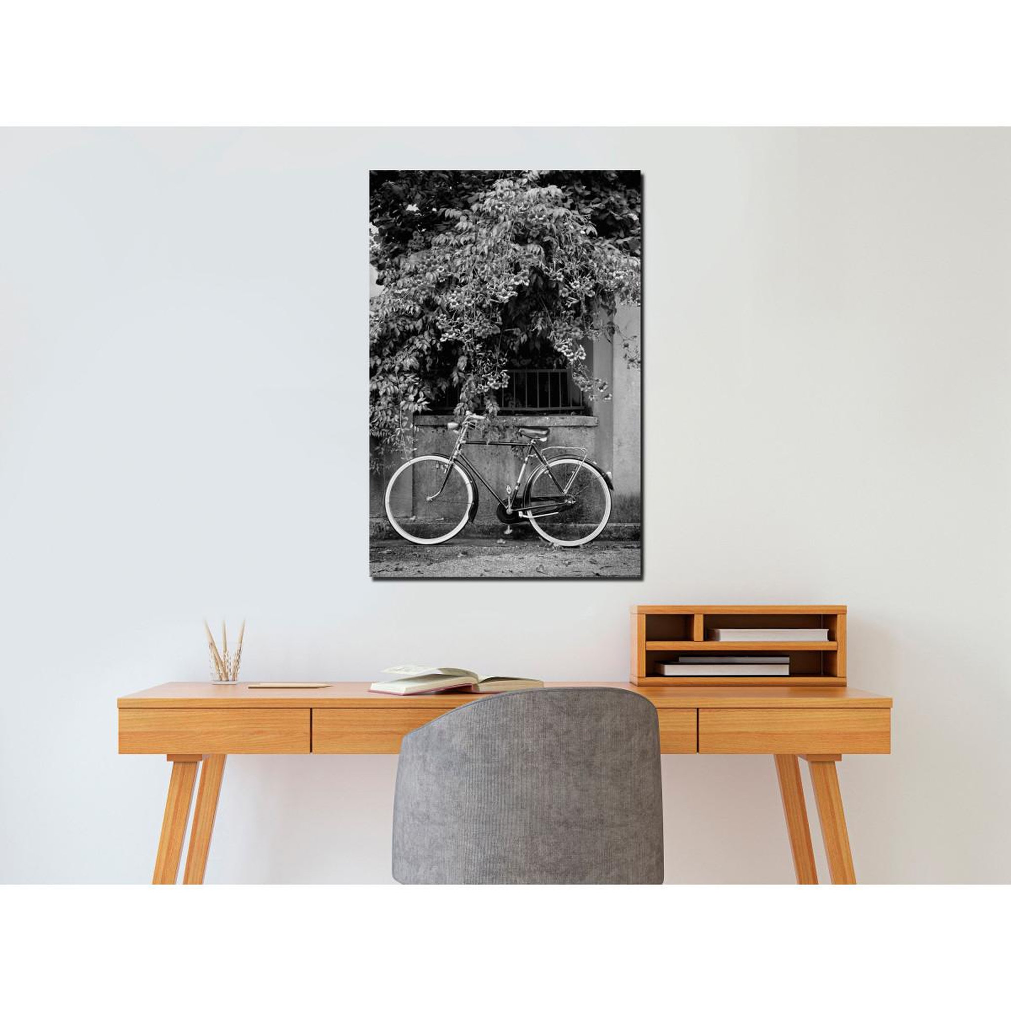 Voir la diapositive 2 : Paris Prix Tableau imprimé  bicycle & flowers