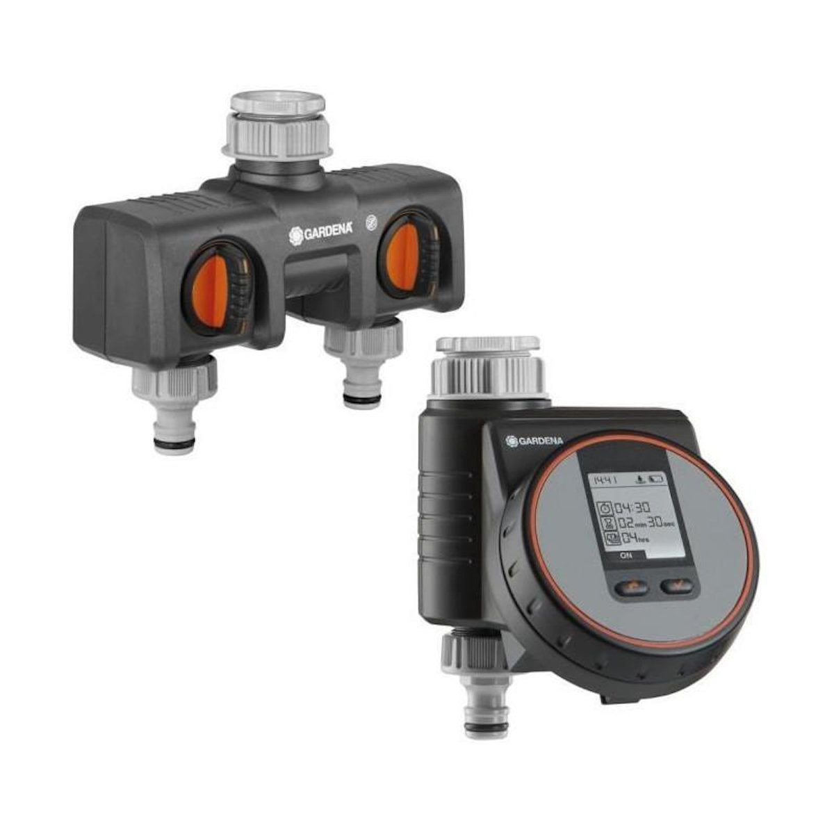Gardena Kit programmateur Flex 1890 + Selecteur 2 circuits 8193 - GARDENA