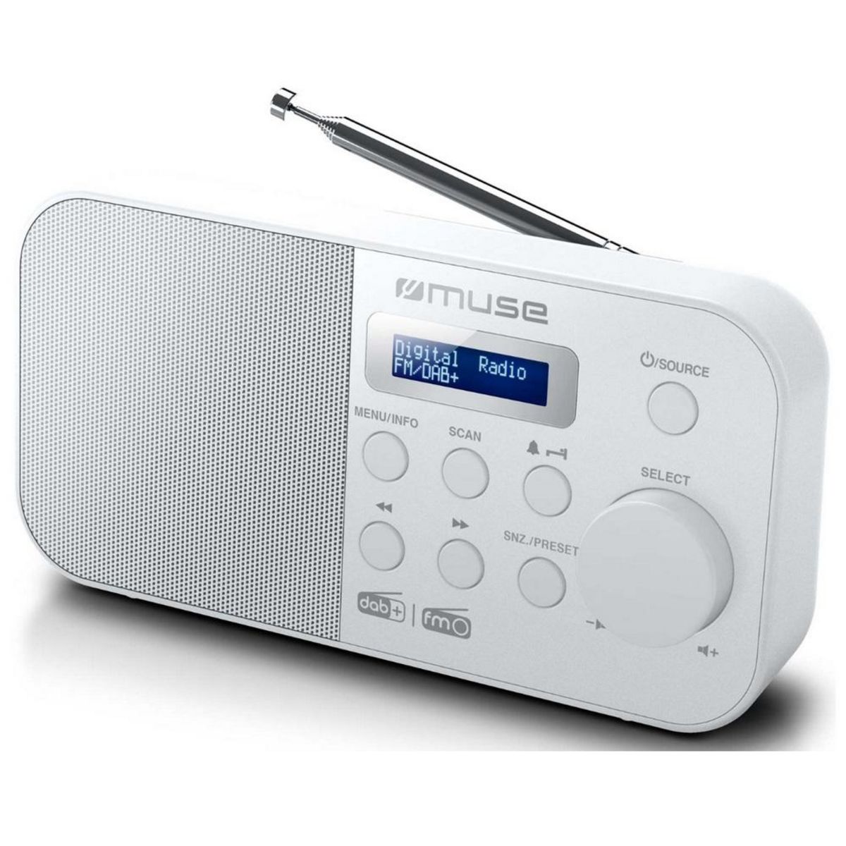 Muse Radio portable numérique blanc - M-109DBW