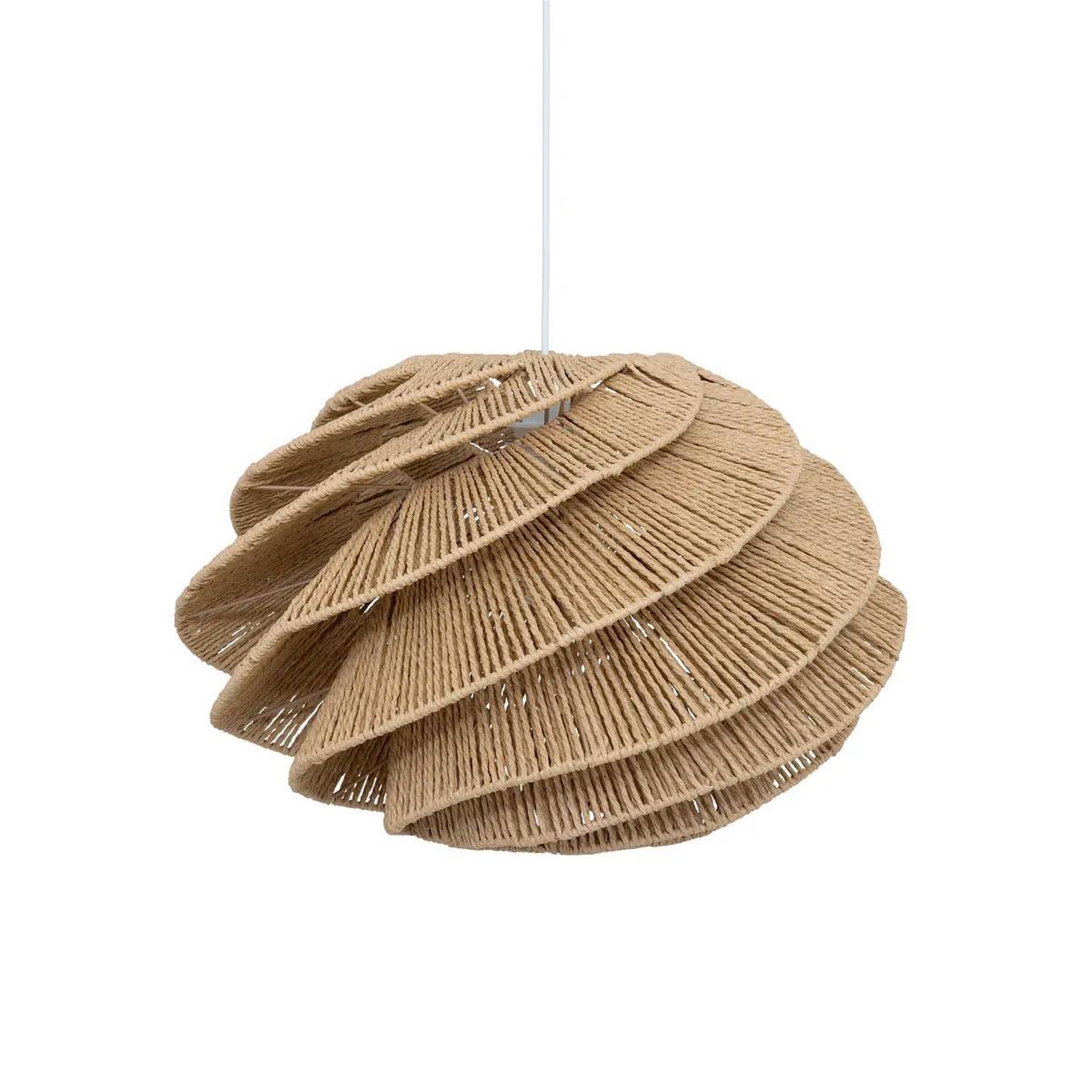 Voir la diapositive 2 : ATMOSPHERA Lampe suspension design corde  ozan  54cm naturel