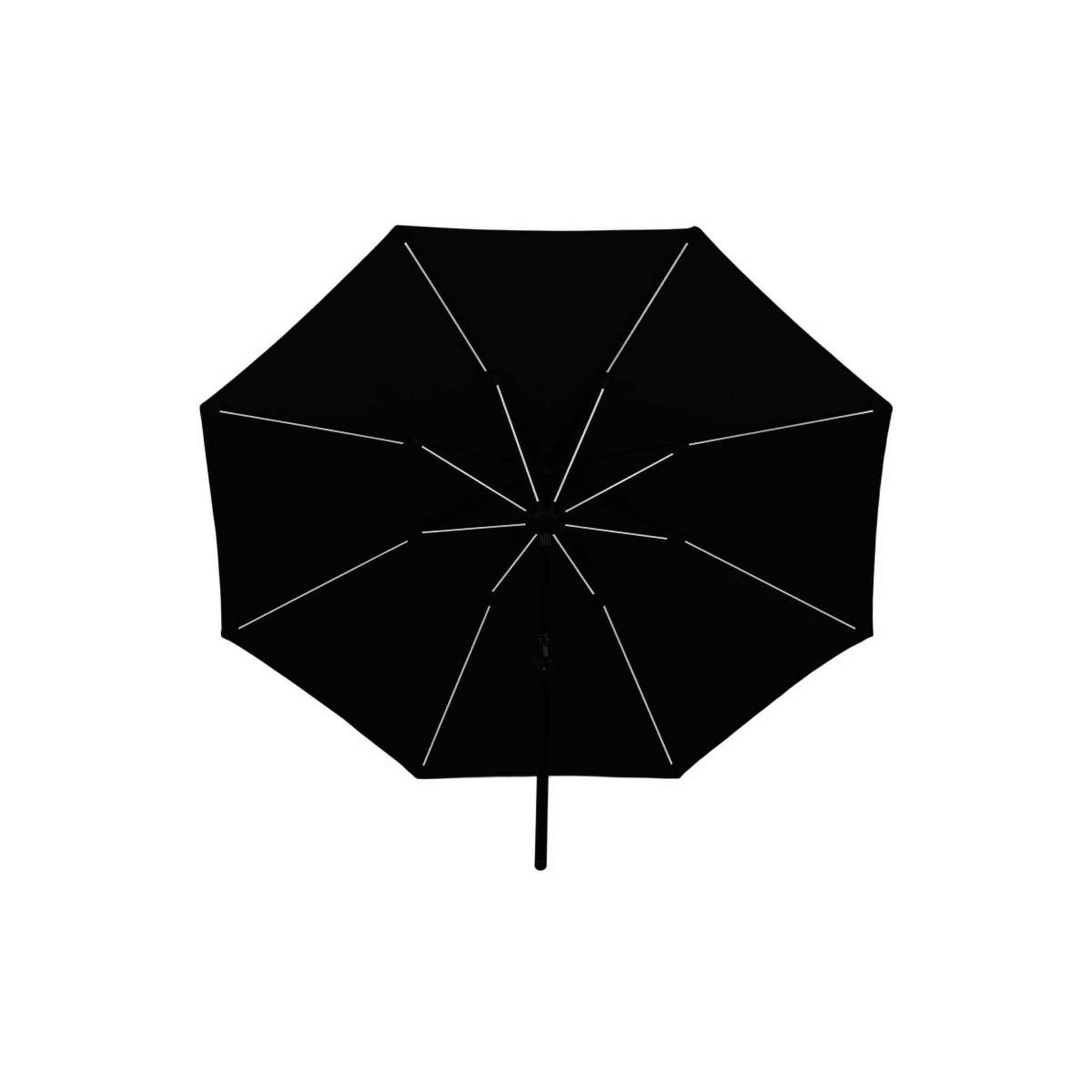 Voir la diapositive 3 : Paris Prix Parasol à LED  Sabal  270cm Noir