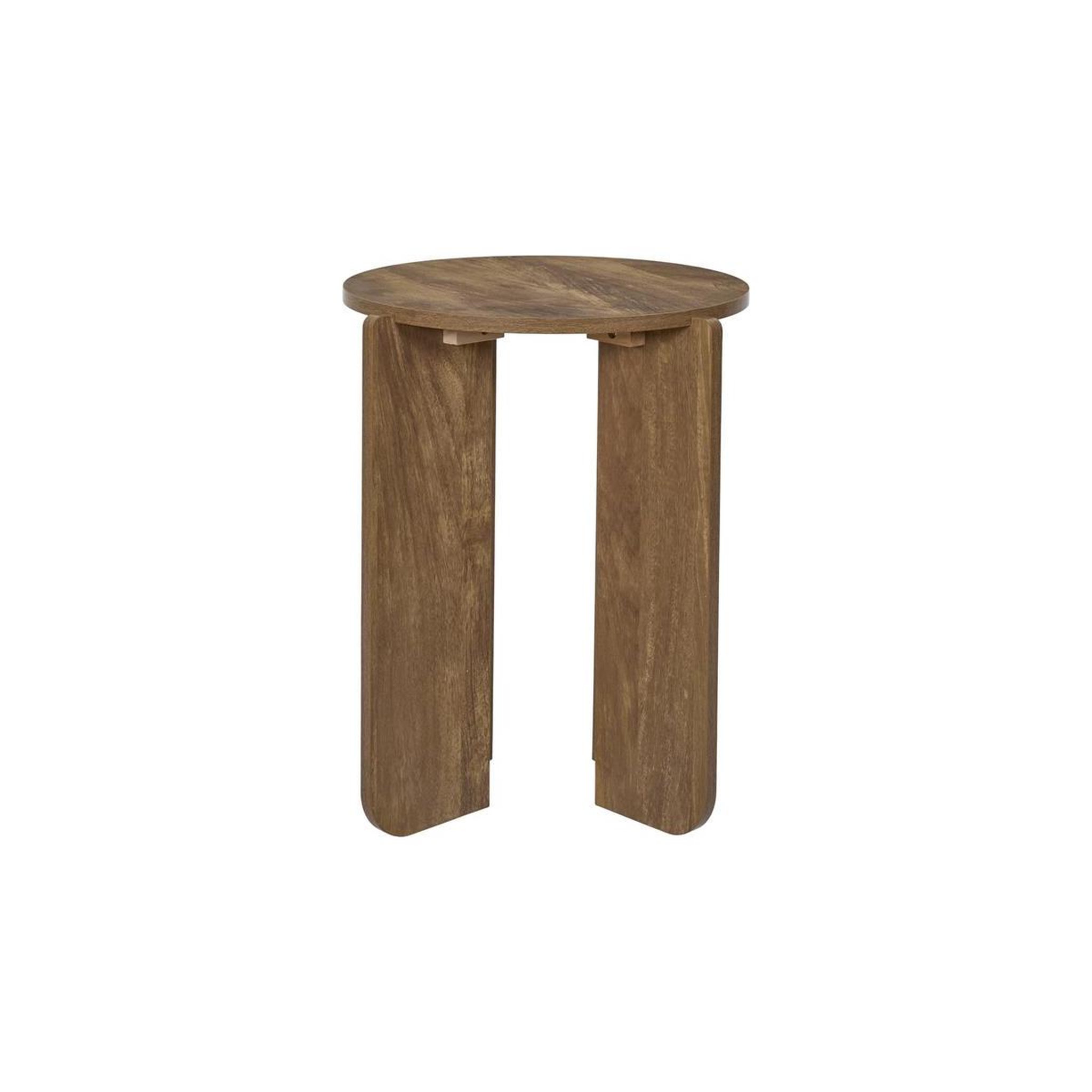 Voir la diapositive 2 : The Home Deco Factory Table d'appoint ronde  heritage  50cm marron
